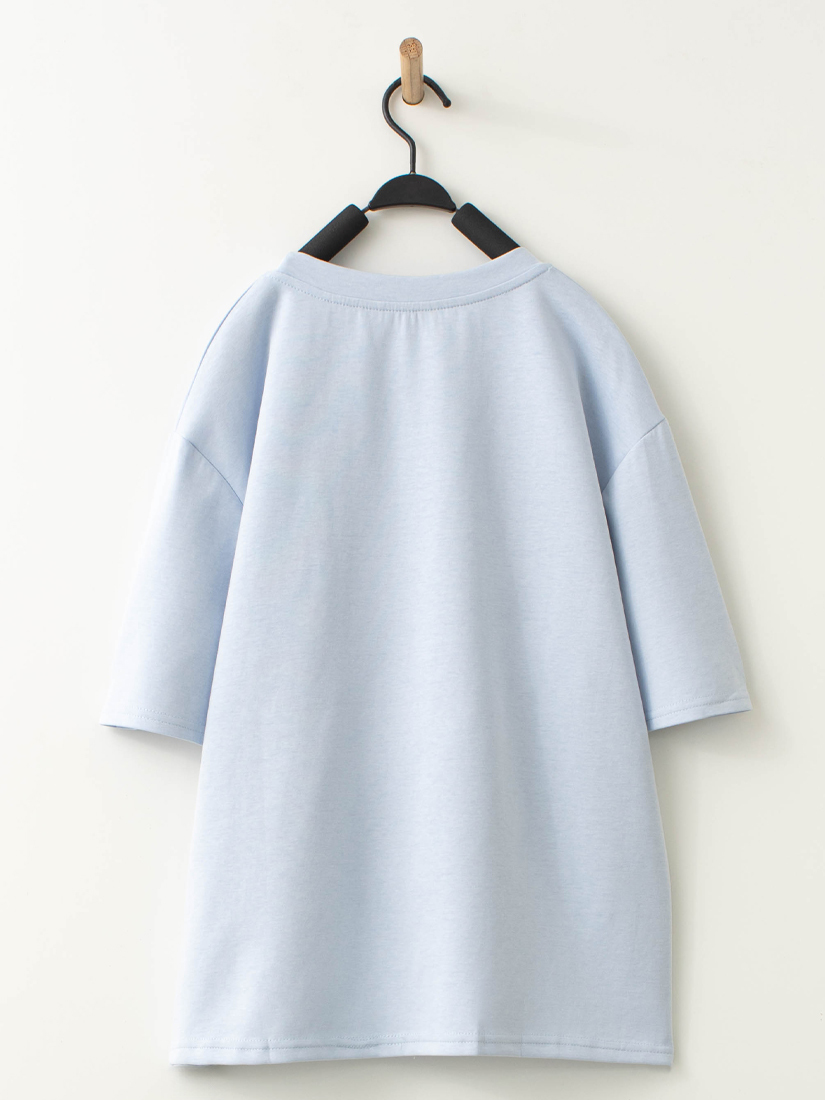 甜蜜愛心口袋印花上衣