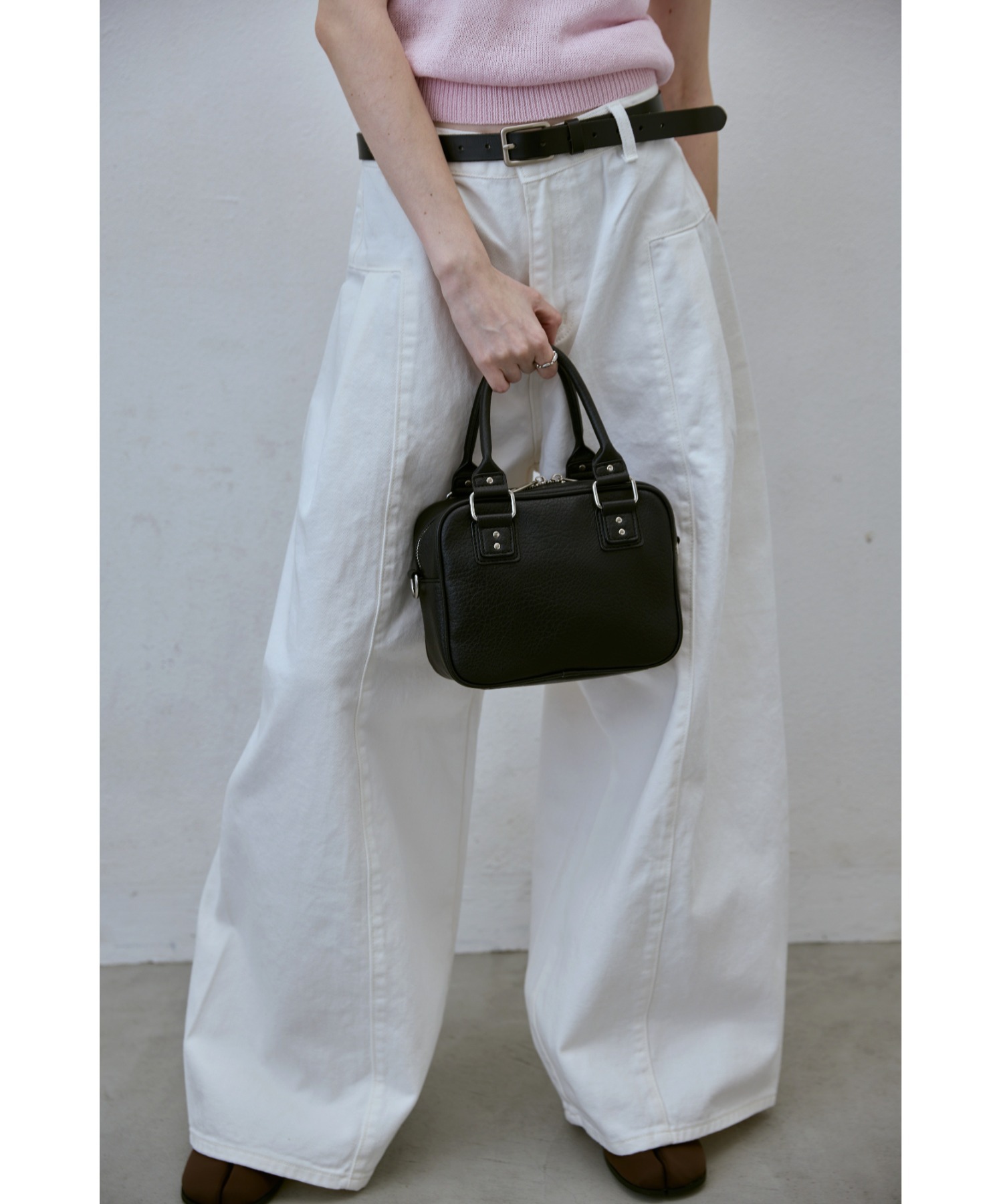 日本 un/neu 2WAY 迷你 波士頓 方糖 荔枝皮 單肩包 手提包 六色