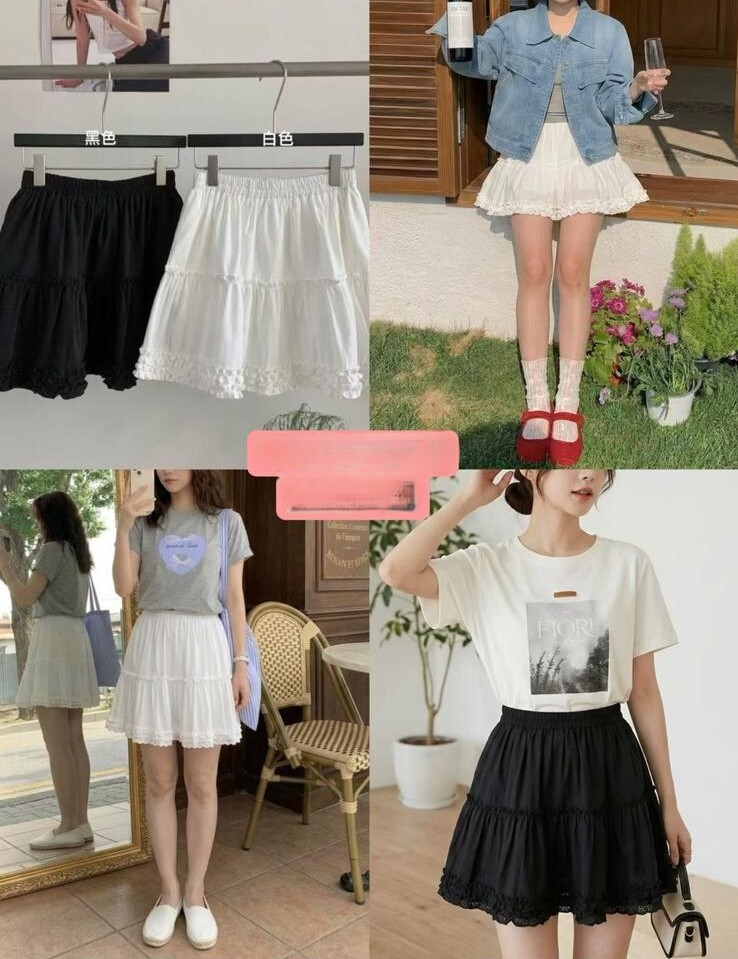 KT16   橡根半裙褲   腰26 -43   HIP 48  長16     $399 (一口價)