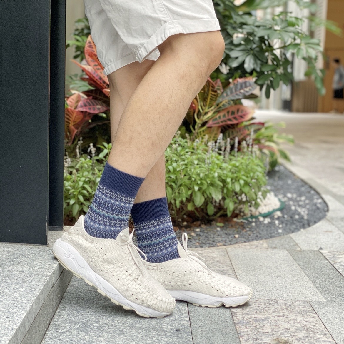 NIKE FOOTSCAOE WOVEN 米白 骨白 編織鞋 輕便 復古 休閒鞋 FZ0405-001