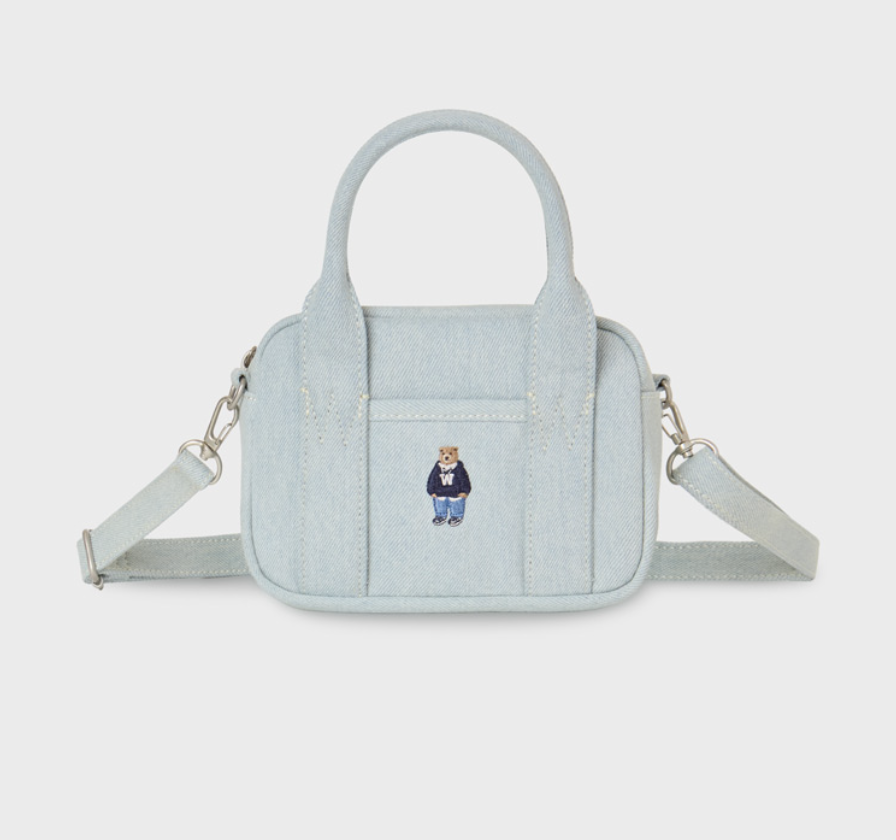 【入LIVECODE一件減至$238😱🔥！】【WHO.A.U春夏開季🔥】Steve Denim Pocket Cross Bag (2 Colors)