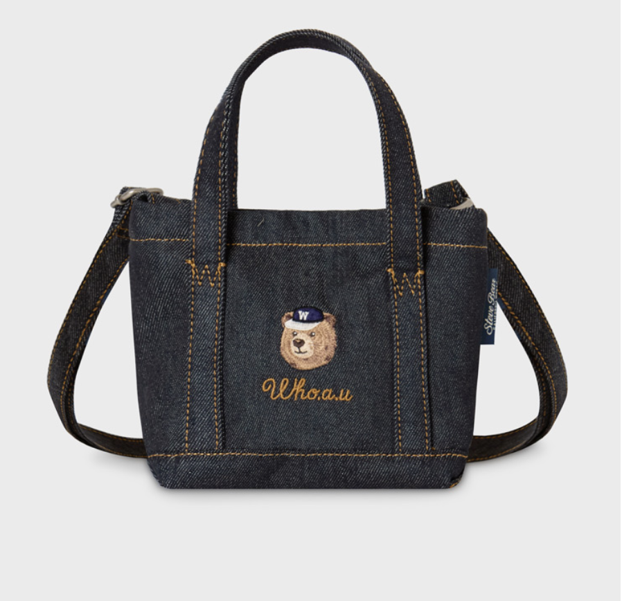 【入LIVECODE一件減至$218😱🔥！】【WHO.A.U春夏開季🔥】Steve Denim Mini Tote Bag (2 Colors)