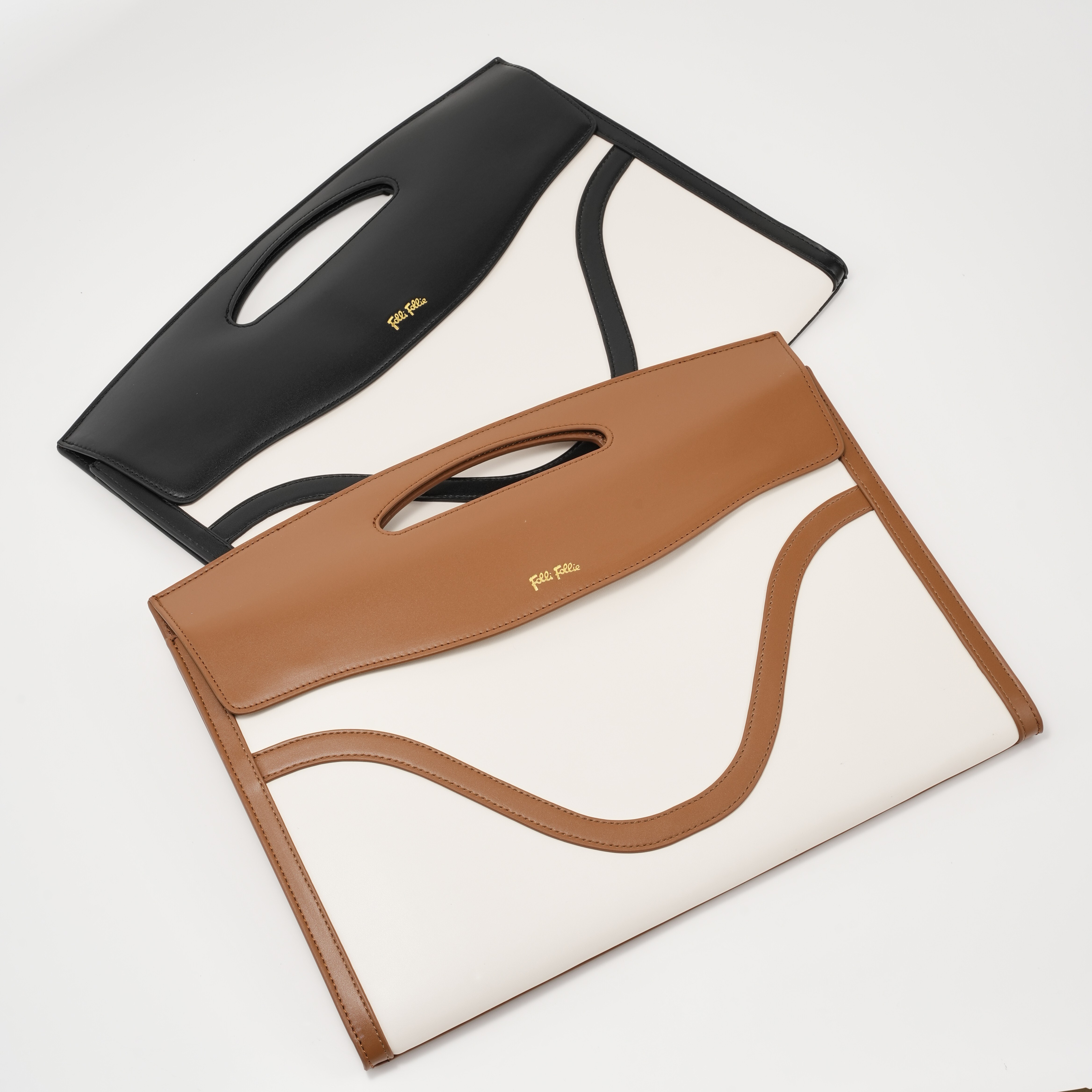 【Folli Follie 芙麗芙麗】休閒 時尚 牛皮 手提 磁吸公文包