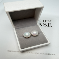 HKAG0412-017 10-11mm正圓珍珠素釘 (連證書) (A17)