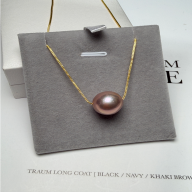 HKAG0412-020 紫珍珠路路通項鏈12-13mm (A20)