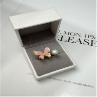 HKAG0412-039 蝴蝶珍珠戒指 (A39)