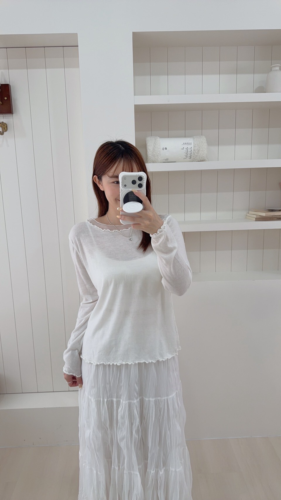 網紗針織上衣 3colors