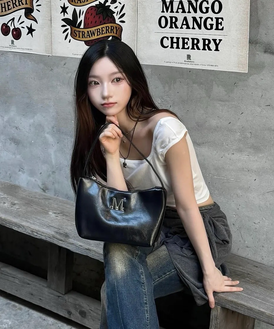 韓國限定🇰🇷 MUCENT MORIN METAL LOGO COMPACT SHOULDER BAG 迷你 單肩包 手提包 腋下包 / 現貨