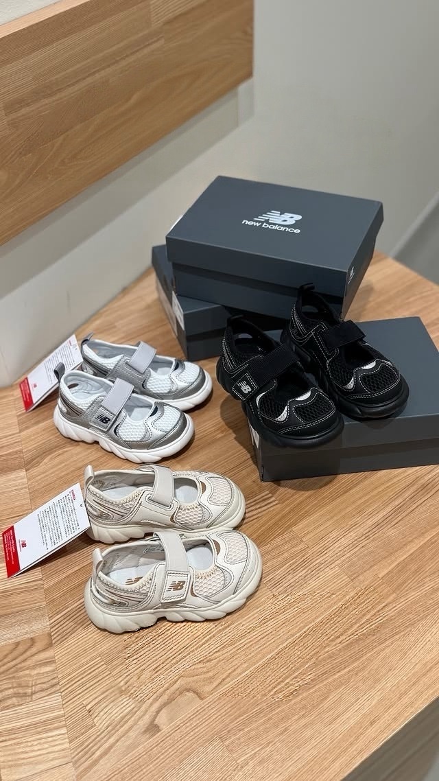New Balance 230 奶茶 白銀 黑銀 涼拖鞋 小童 中童 親子 童鞋 I230666