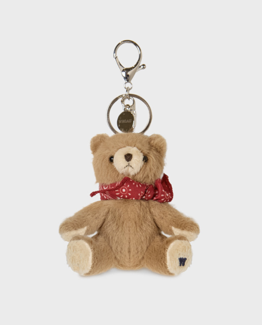 【入LIVECODE一件減至$128😱🔥！】【WHO.A.U春夏開季🔥】Fluffy Bear Mini Bag Charm -Red