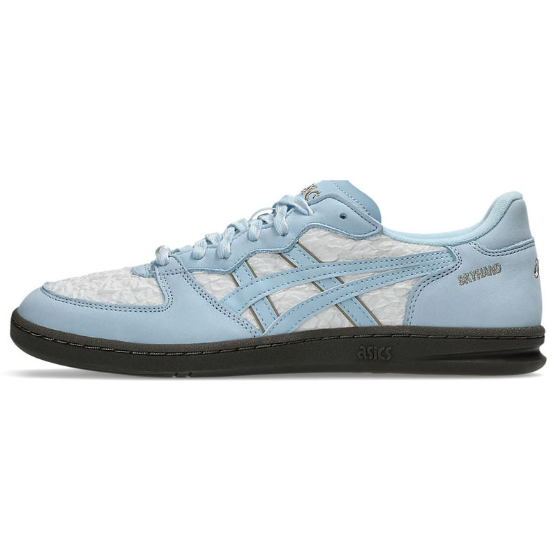 女鞋 ASICS SKYHAND OG 白水藍色 薩克斯藍 串珠 休閒跑鞋【1203A880-100】