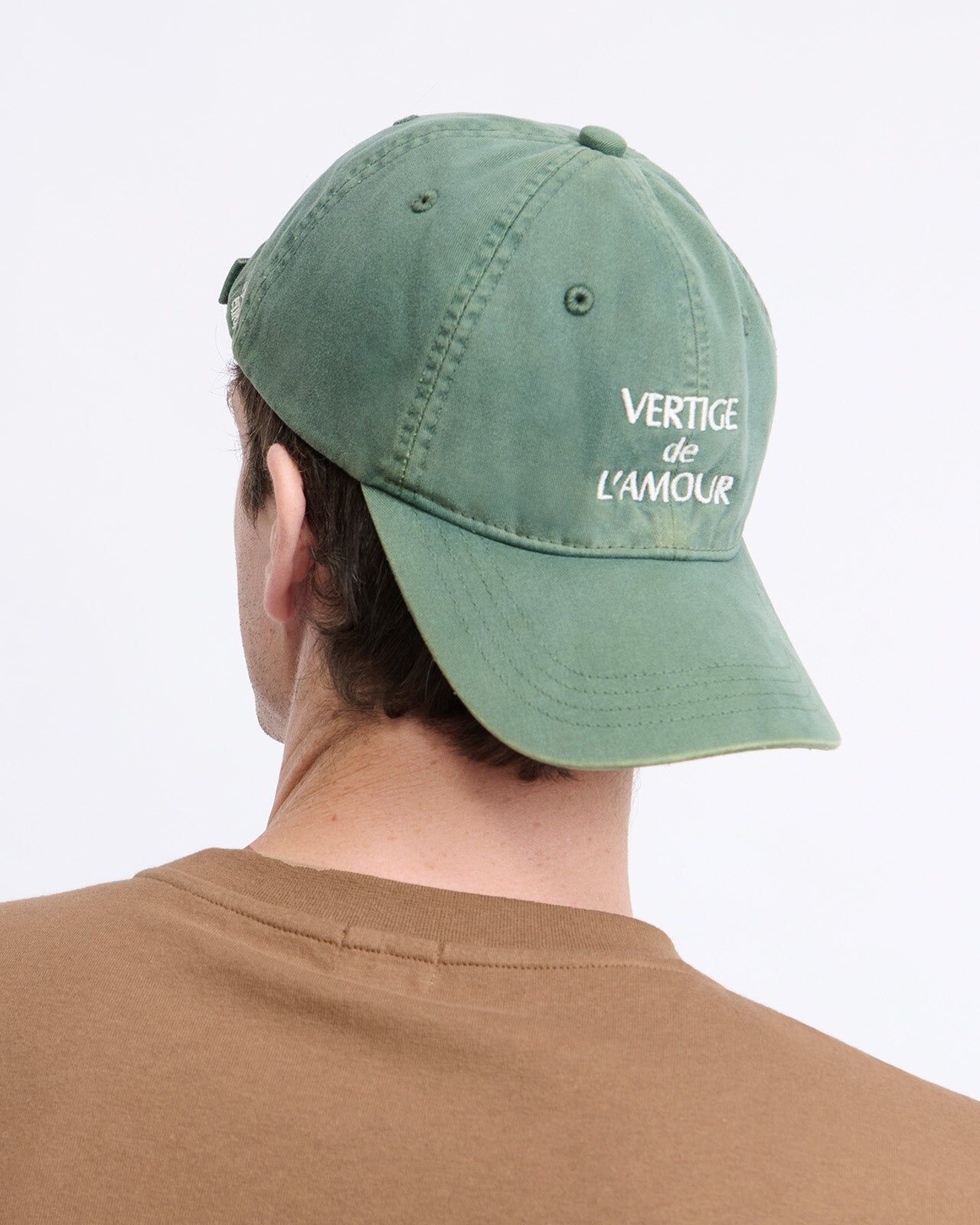 Vertige De L'Amour Garment Dye Cap — Green | émoi émoi