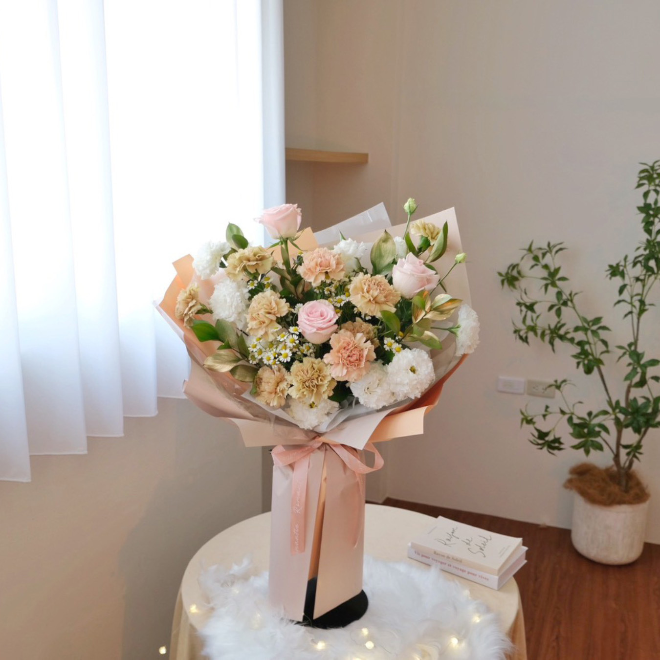 鮮花花束 / 復古粉 康乃馨花束