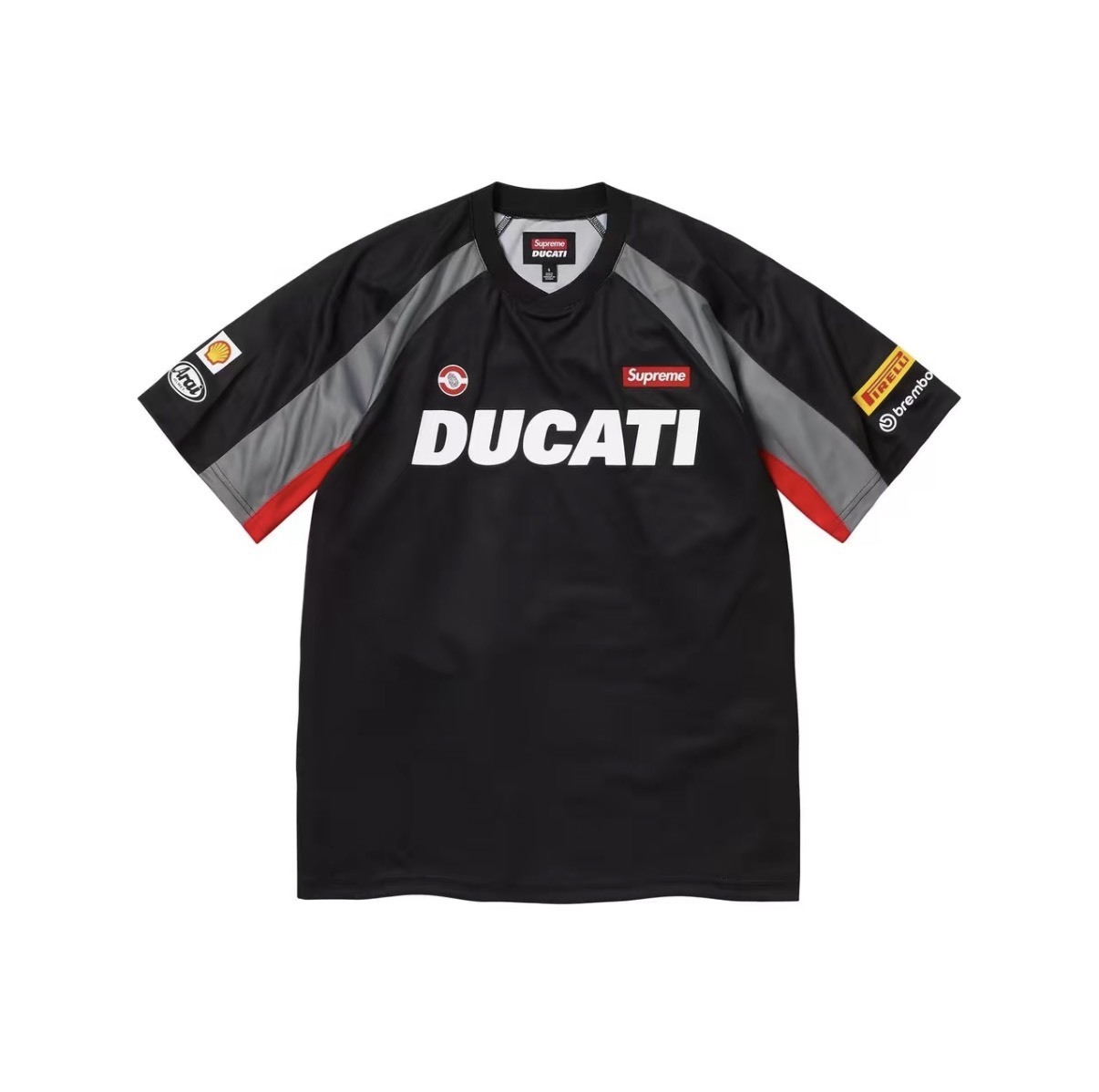 【Focus Store】現貨秒發 Ducati x Supreme SS24 Soccer Jersey "Black" 杜卡迪 短袖球衣 黑色