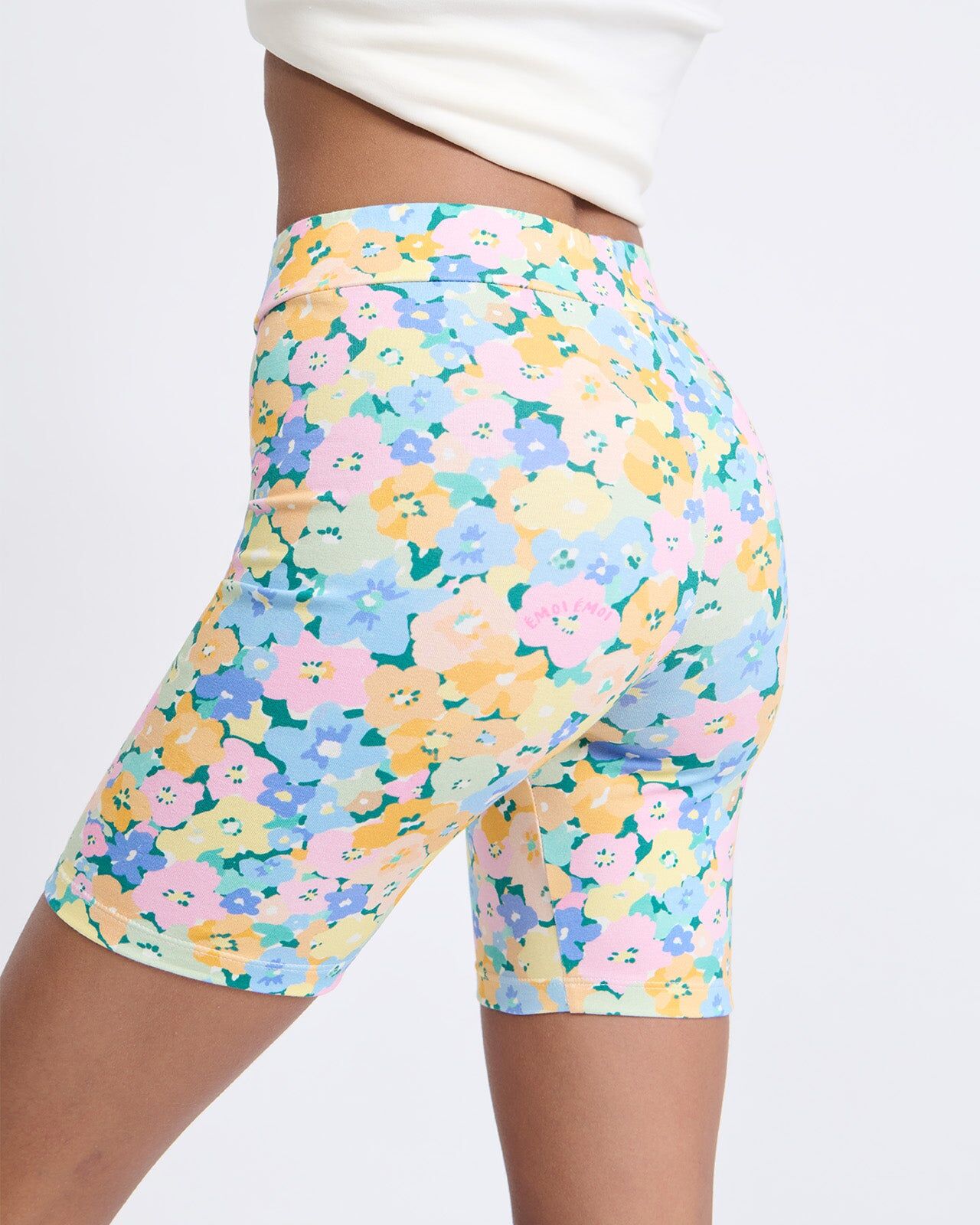 Calvi Organic Cotton Cycling Shorts — Mountain Flowers | émoi émoi