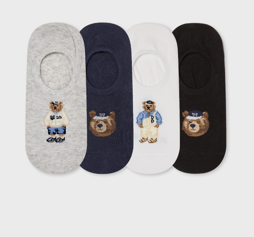 【入LIVECODE一件減至$99😱🔥！】【WHO.A.U春夏開季🔥】Steve Fake Socks (2 Colors)