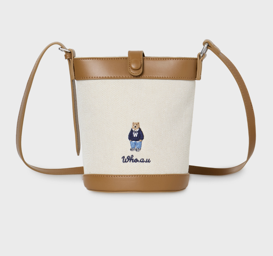 【入LIVECODE一件減至$238😱🔥！】【WHO.A.U春夏開季🔥】Steve Canvas Cross Bag (2 Colors)