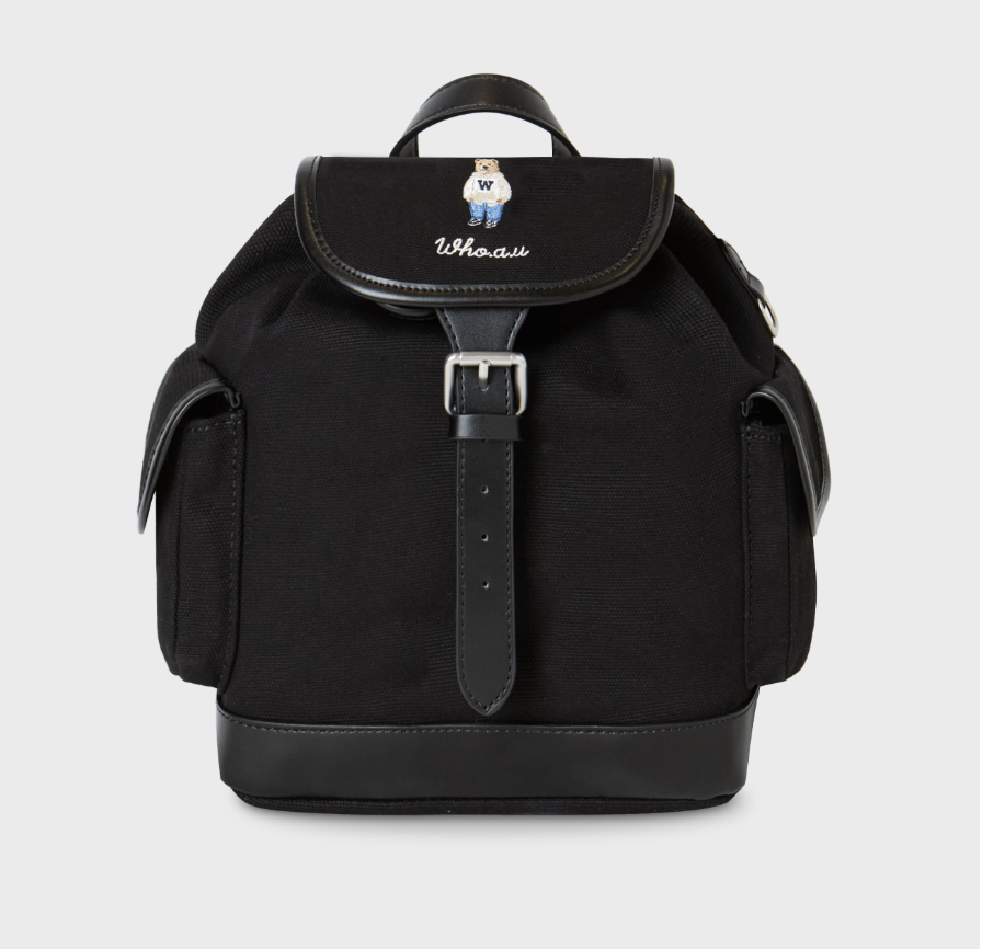 【入LIVECODE一件減至$248😱🔥！】【WHO.A.U春夏開季🔥】Steve Canvas Backpack (2 Colors)