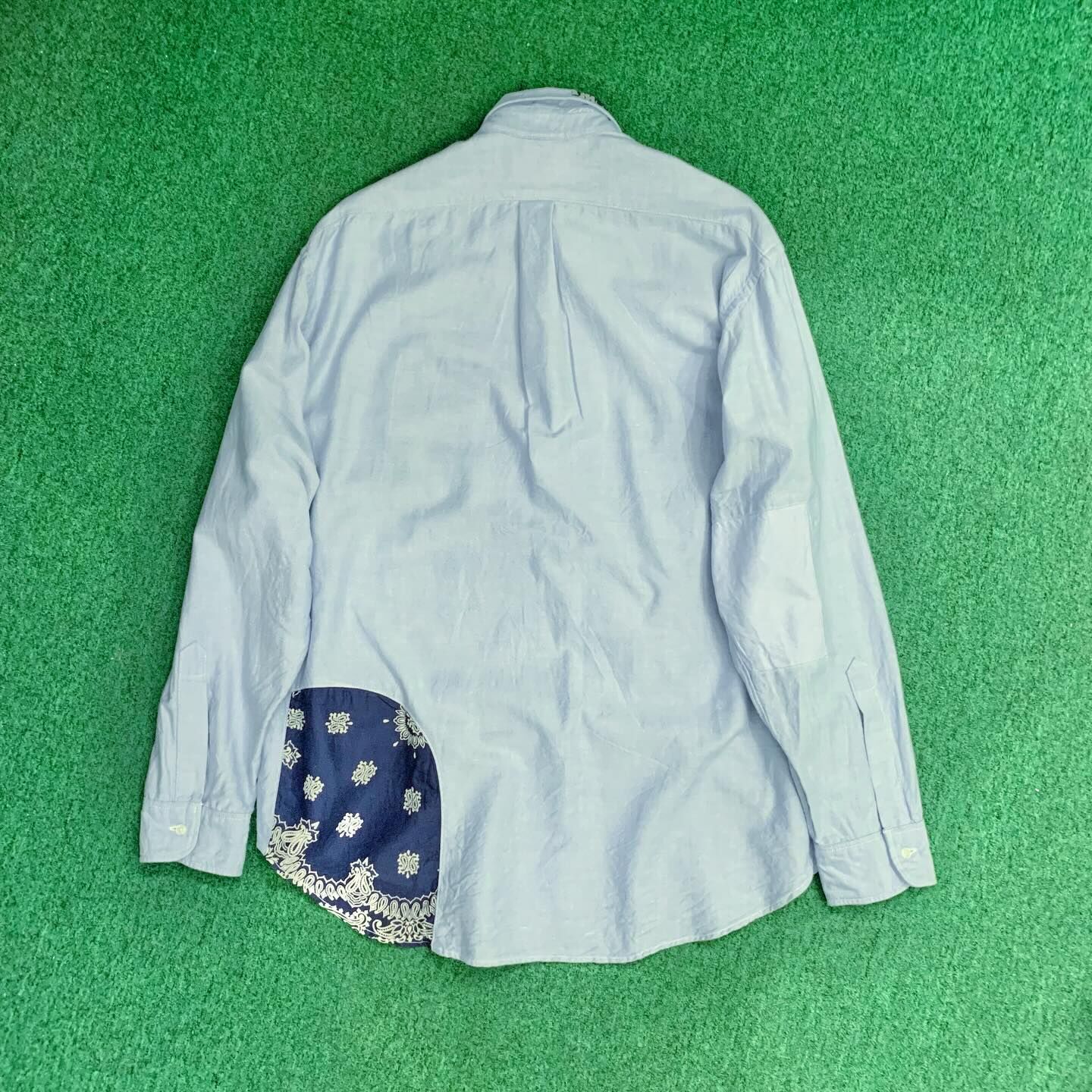 BOWWOW OXFORD BD SHIRTS BANDANNA REPAIRED - BLUE IN STOCK NOW (現貨發售中)