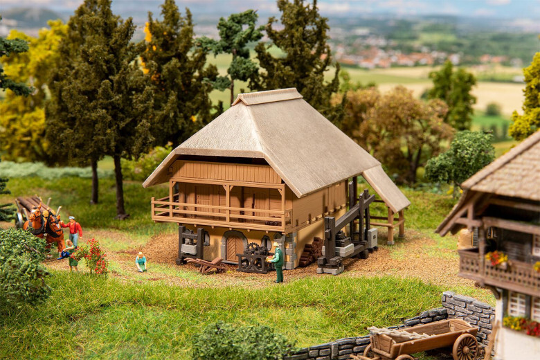Faller 191814 HO scale Warehouse with fruit press