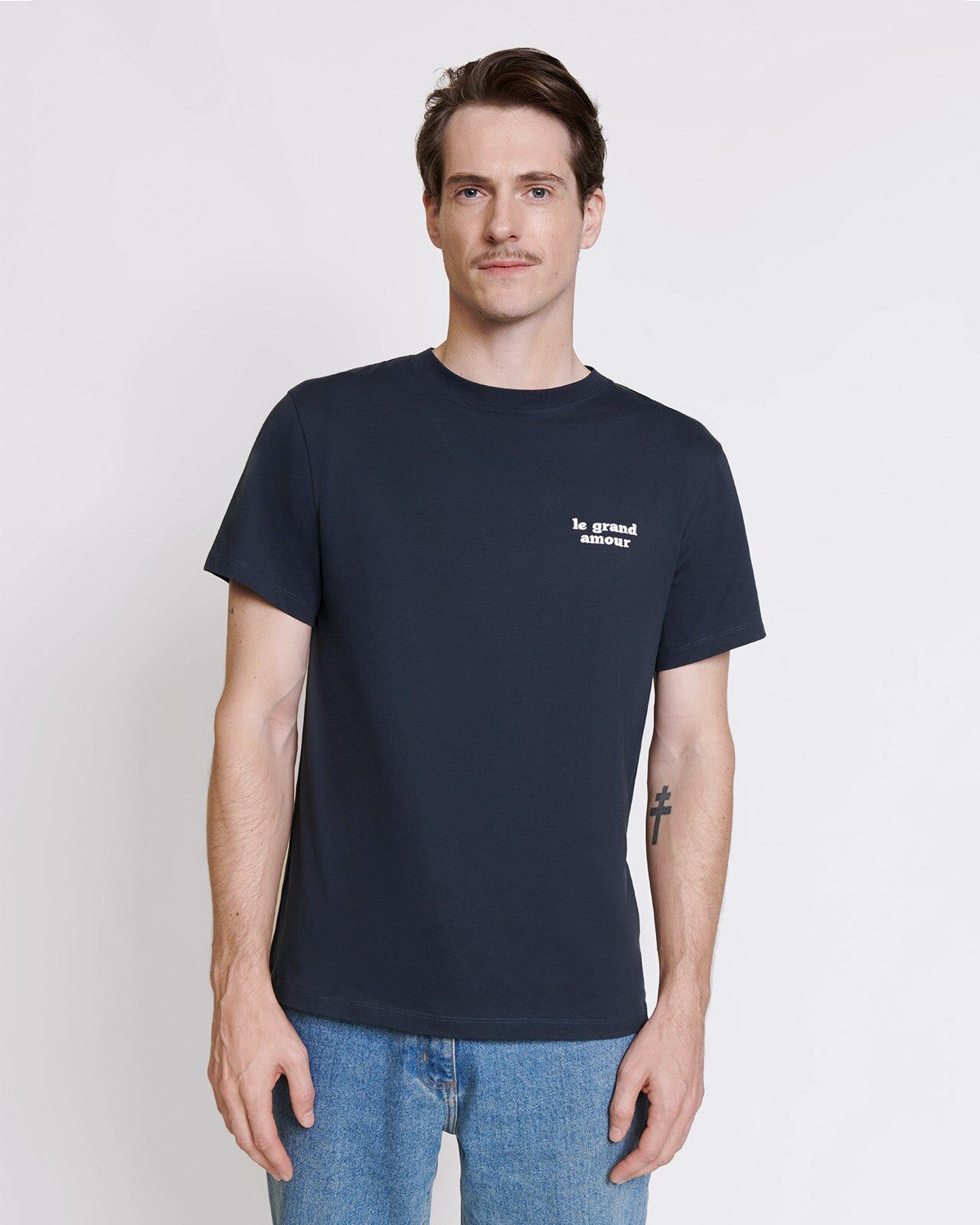 The Great Love Men's Organic Cotton T-shirt — Charcoal | émoi émoi