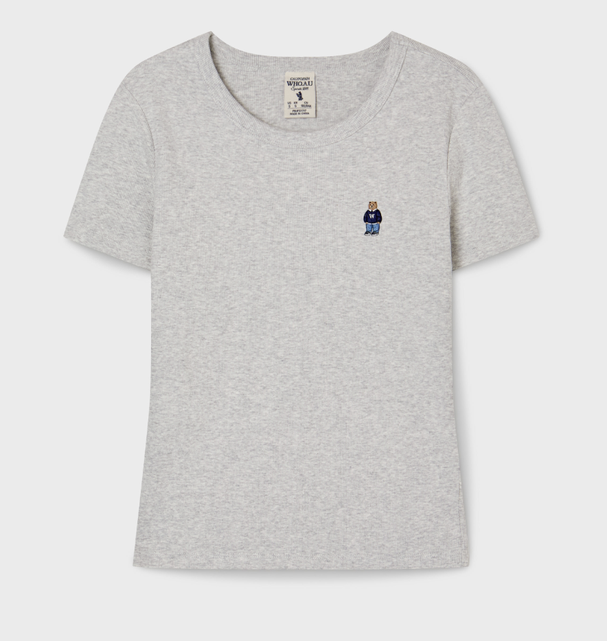 【入LIVECODE一件減至$168😱🔥！】【WHO.A.U春夏開季🔥】Steve Ribbed Short Sleeve T-shirt[B] (4 Colors)