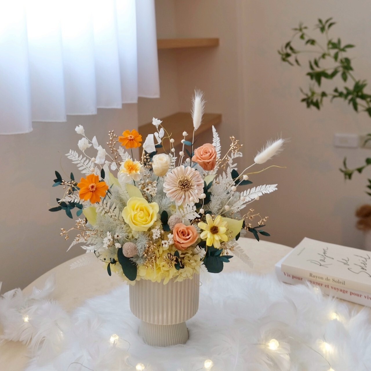 追光而遇  永生盆花