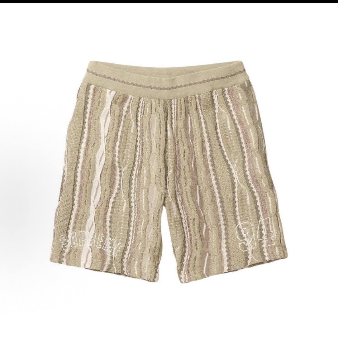 【Focus Store】現貨秒發 Coogi x Supreme SS23 Baseketball Short "Tan" 針織籃球短褲 卡其色