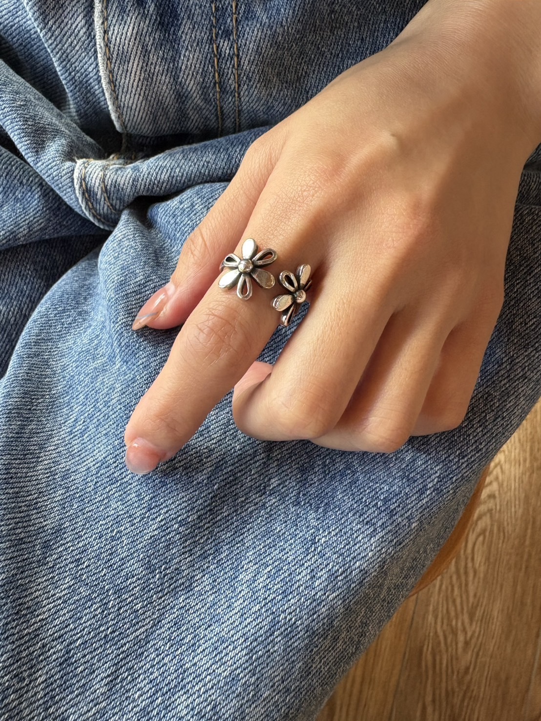 twin bloom ring