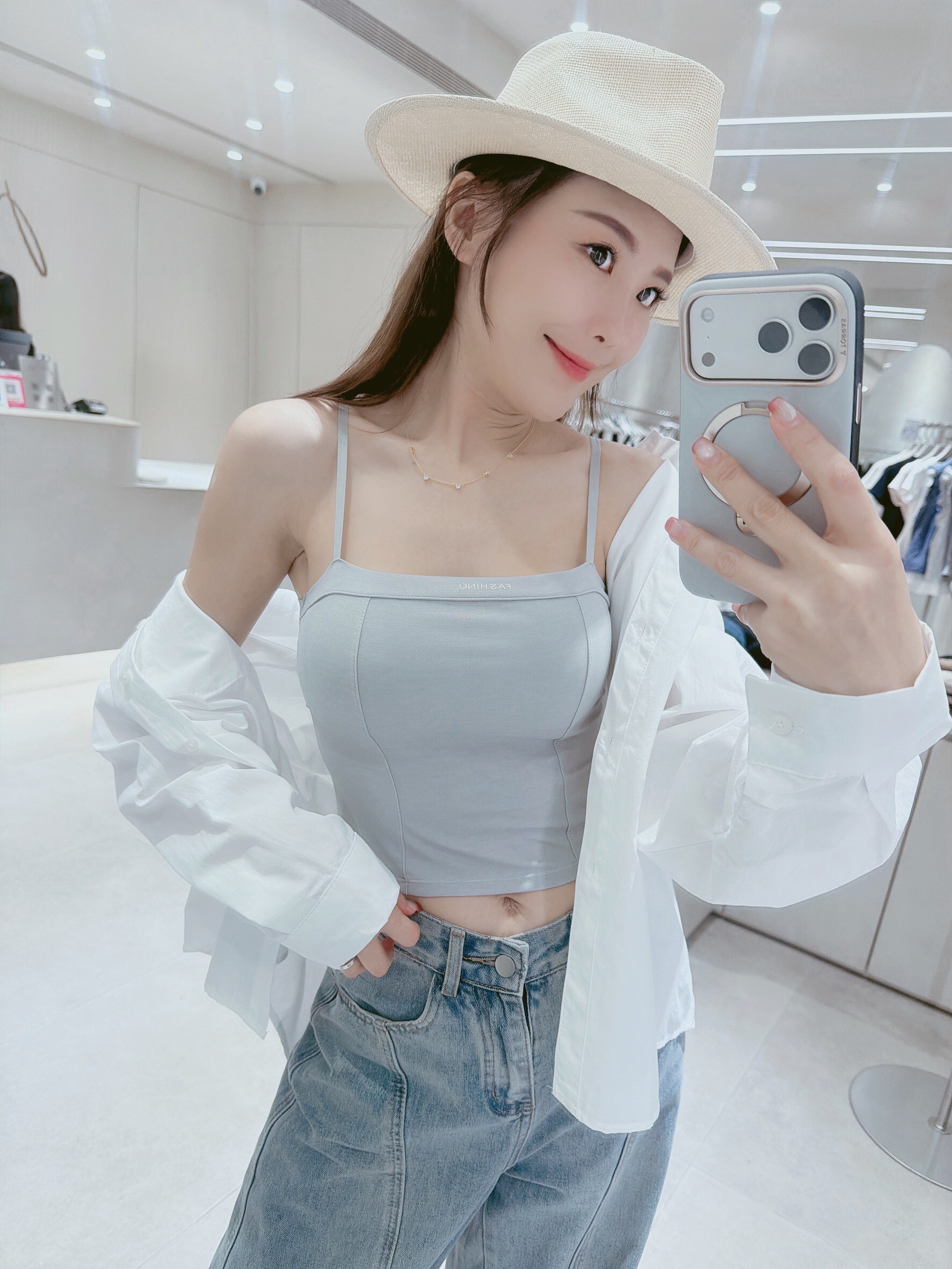 字母車線罩杯背心 6086