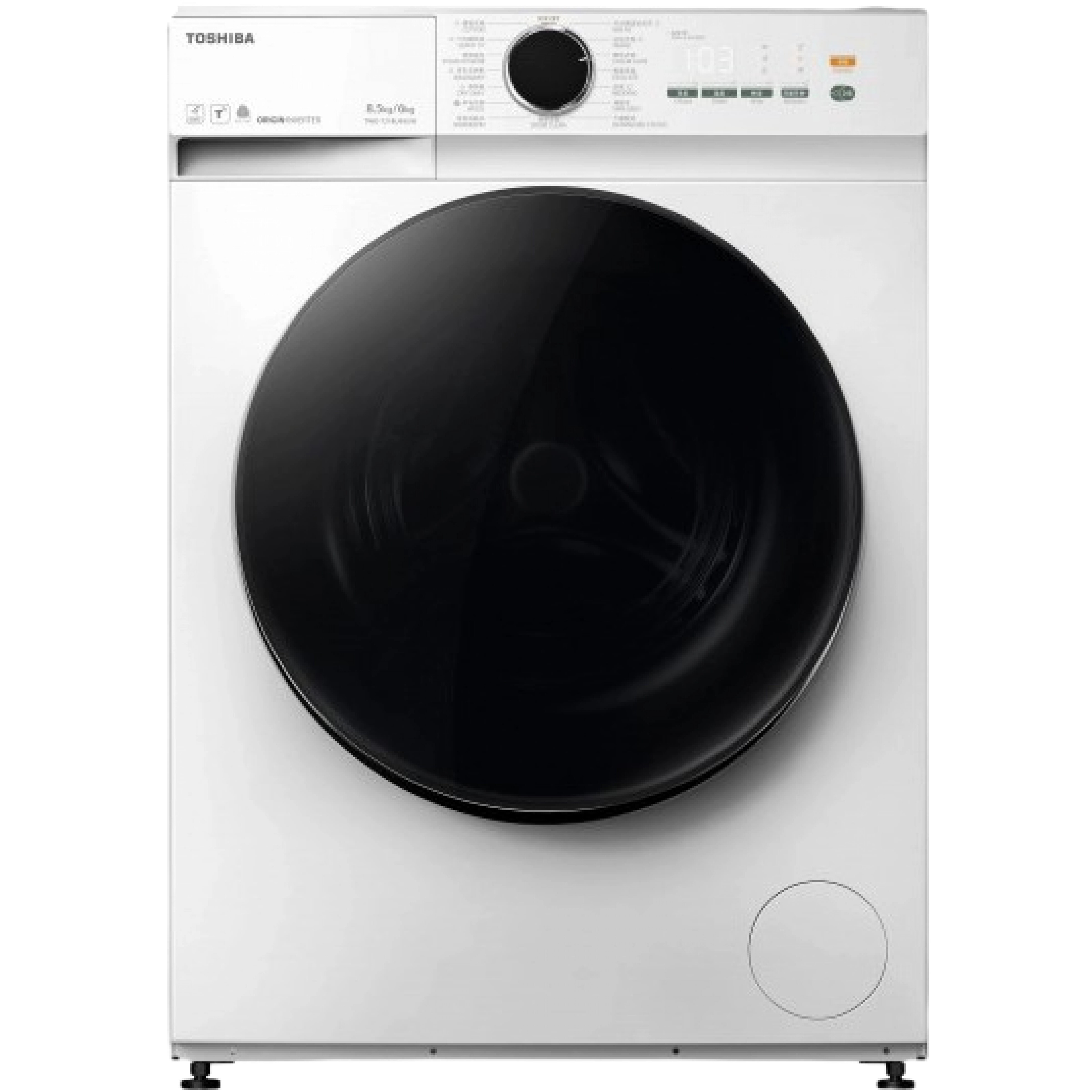 東芝 Toshiba   TW-T21BU95UWH(WW)‧8.5/6公斤/1400轉‧變頻蒸氣 2合1‧超薄前置式洗衣乾衣機-香港行貨-原廠2年全機及10年摩打保養‧