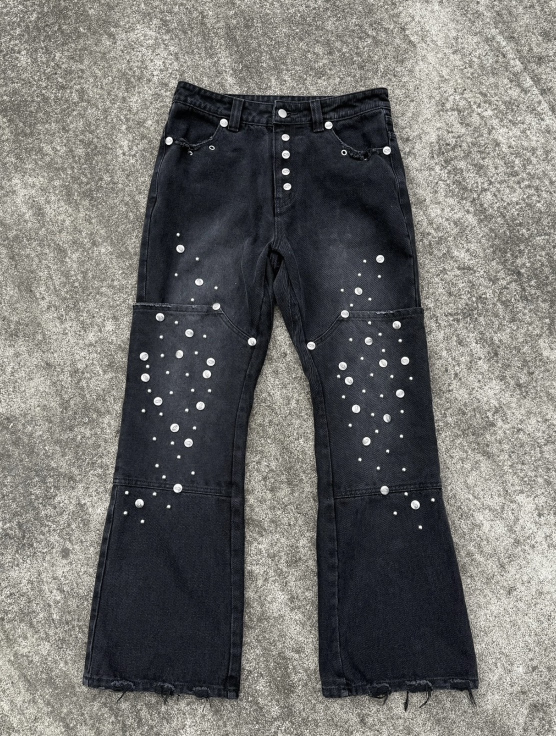 Heavily Studded Jeans D35
