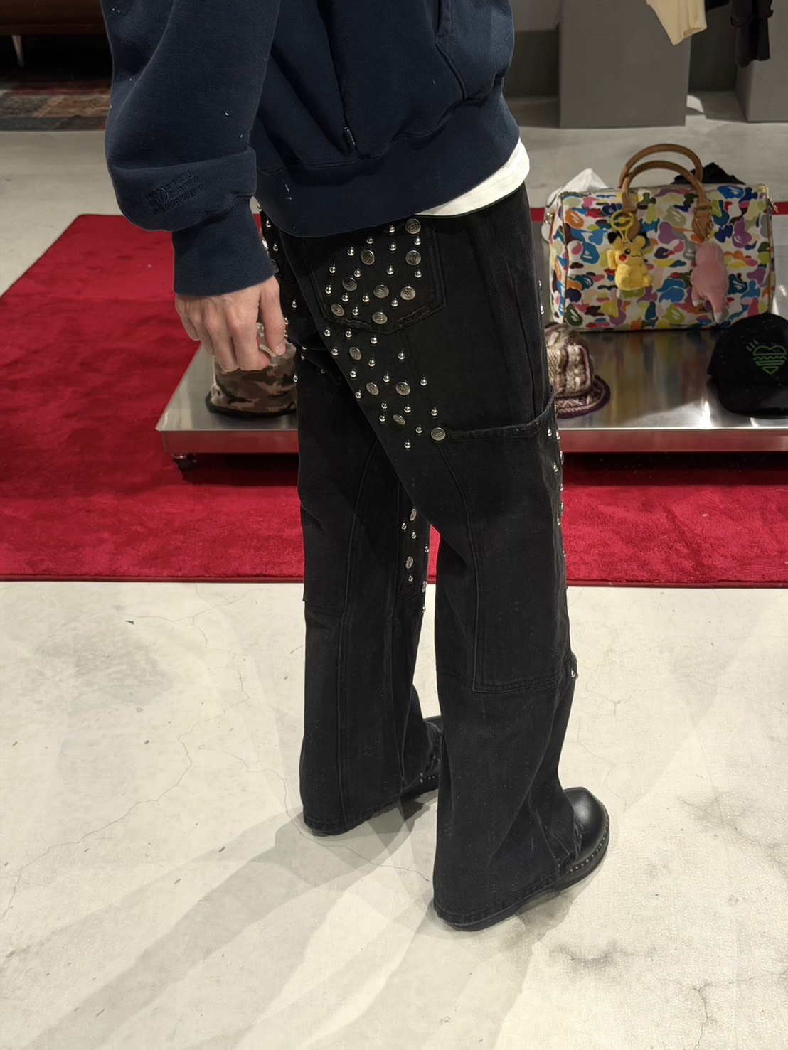 Heavily Studded Jeans D35