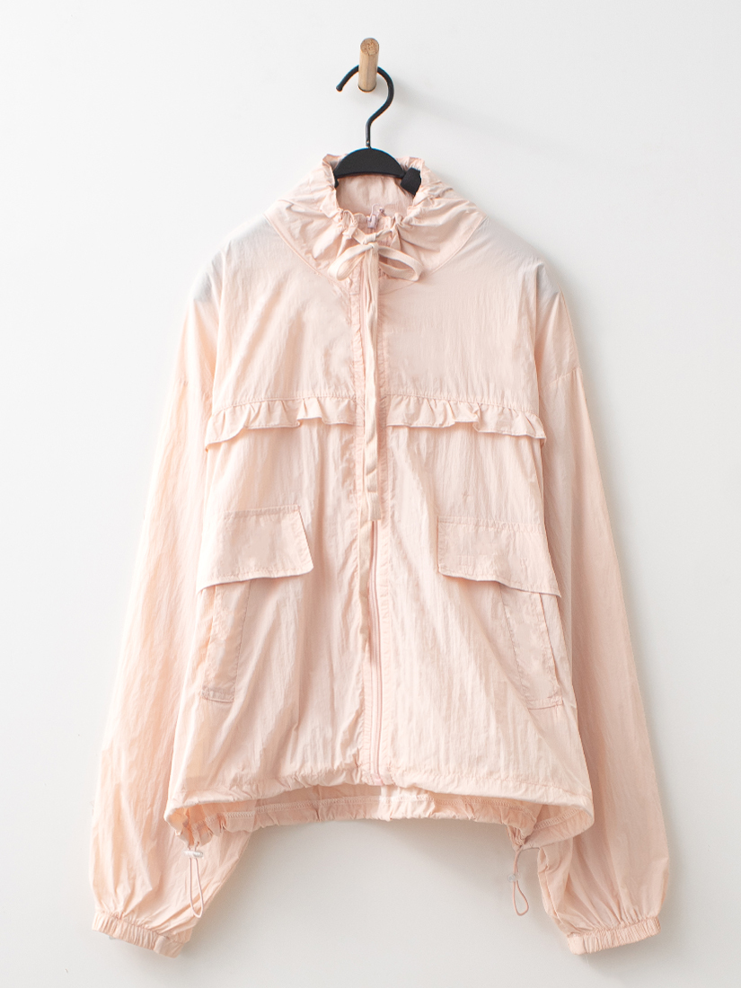 日系甜美荷葉邊防曬輕薄外套