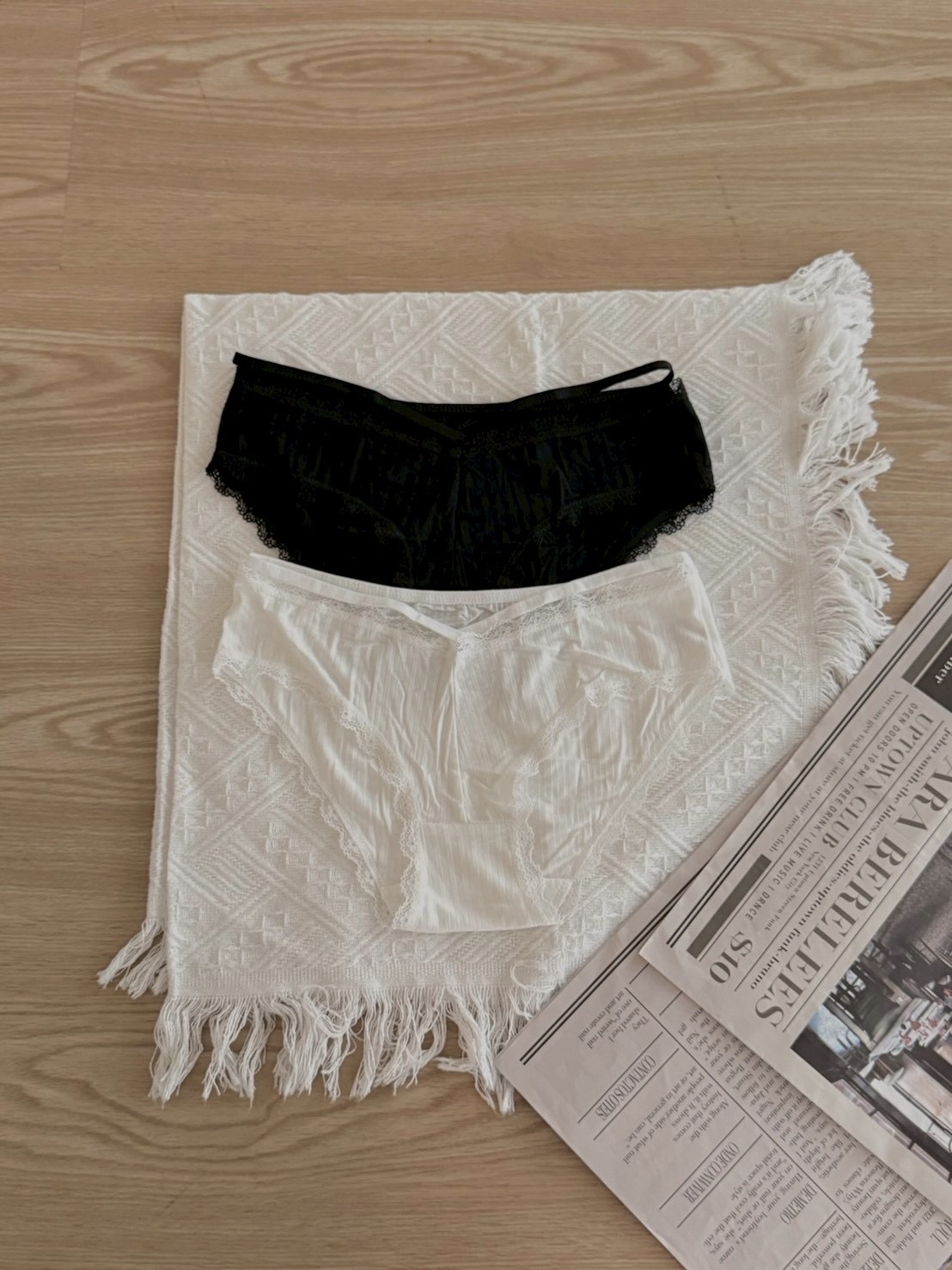 日常心機 交叉綁帶純棉小褲3colors