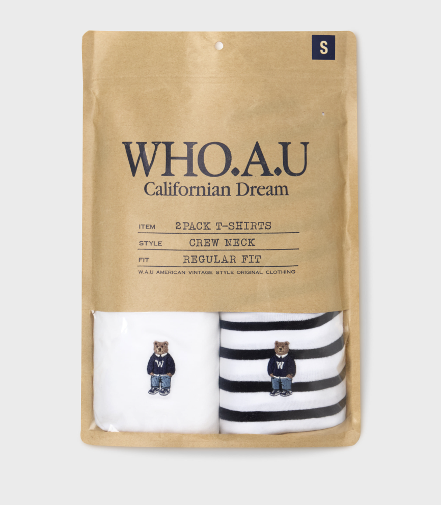 【入LIVECODE一件減至$208@1 | $198 兩件以上！😱🔥！】【WHO.A.U春夏開季🔥】(2PACK)Steve Stripe T-shirt[B] (4 Colors)