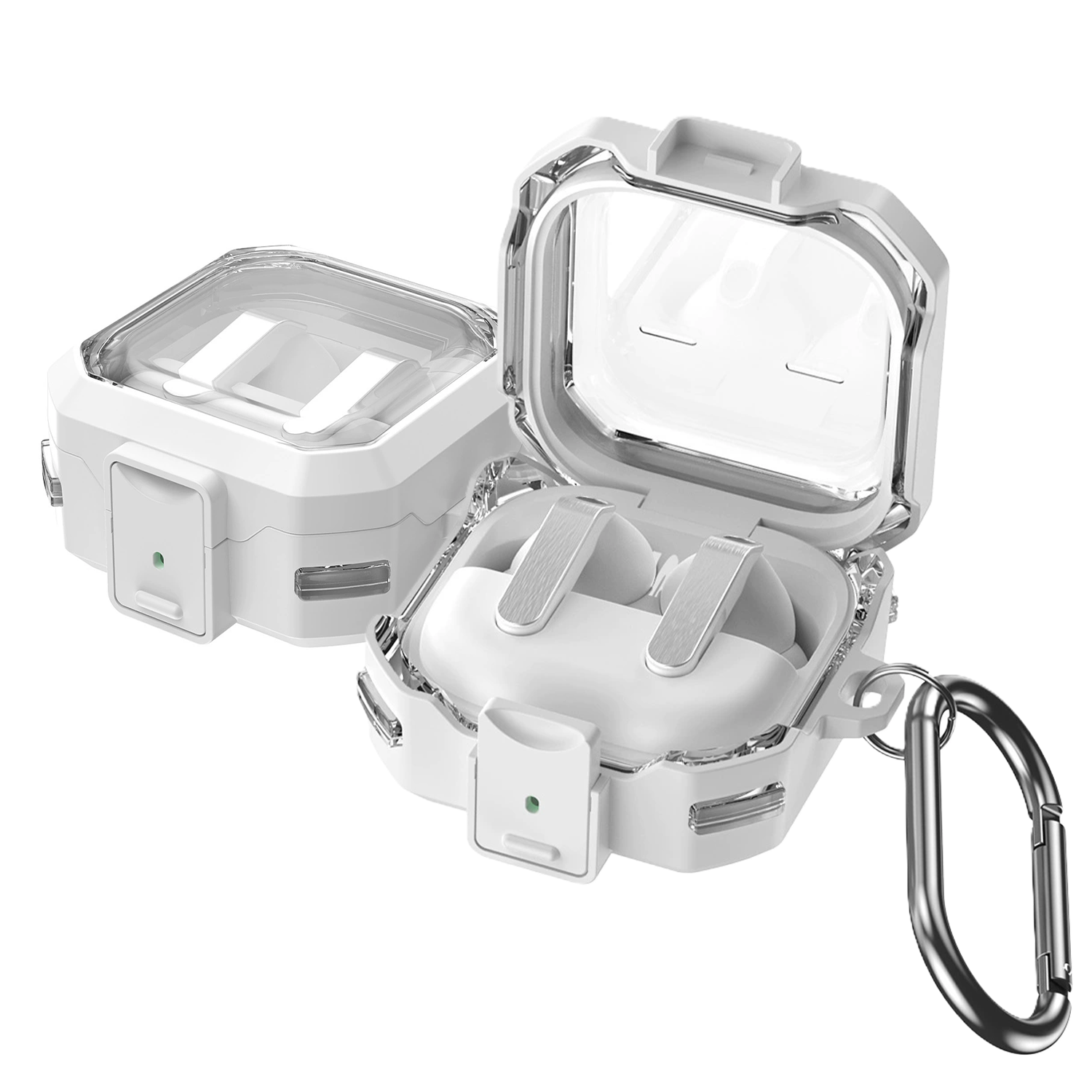 XPRO - Clear Shield Lock - Galaxy Buds 4 Pro Case 高度防撞透明安全鎖保護套