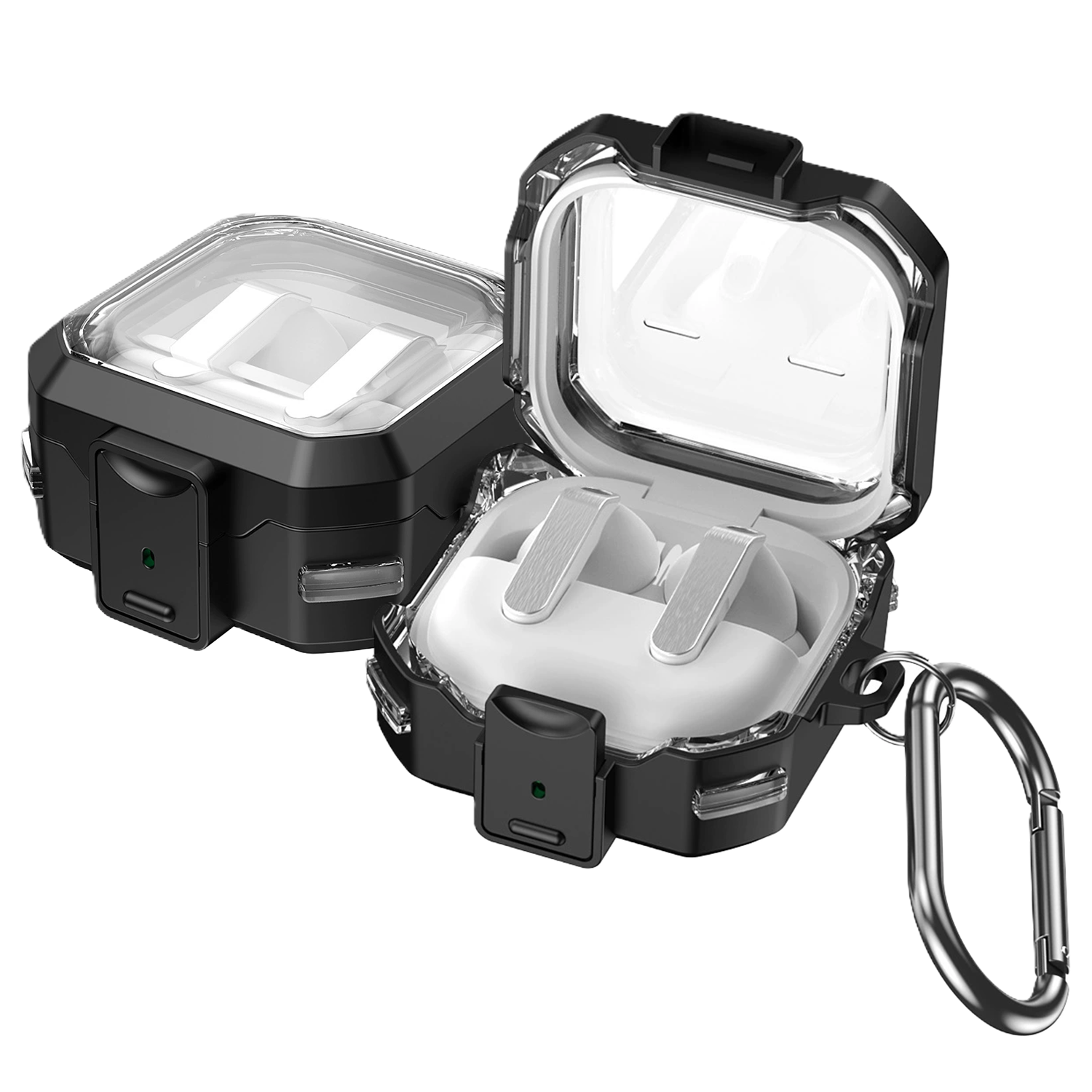 XPRO - Clear Shield Lock - Galaxy Buds 4 Pro Case 高度防撞透明安全鎖保護套