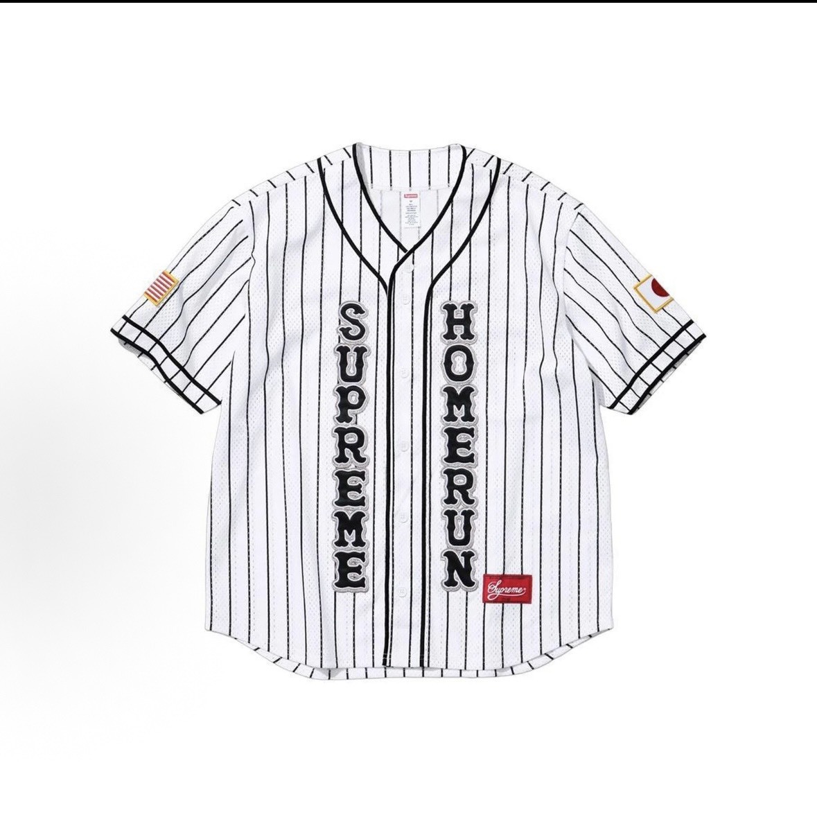 【Focus Store】現貨秒發 Supreme SS25 Homerun Baseball Jersey "White" 短袖棒球衫 白色