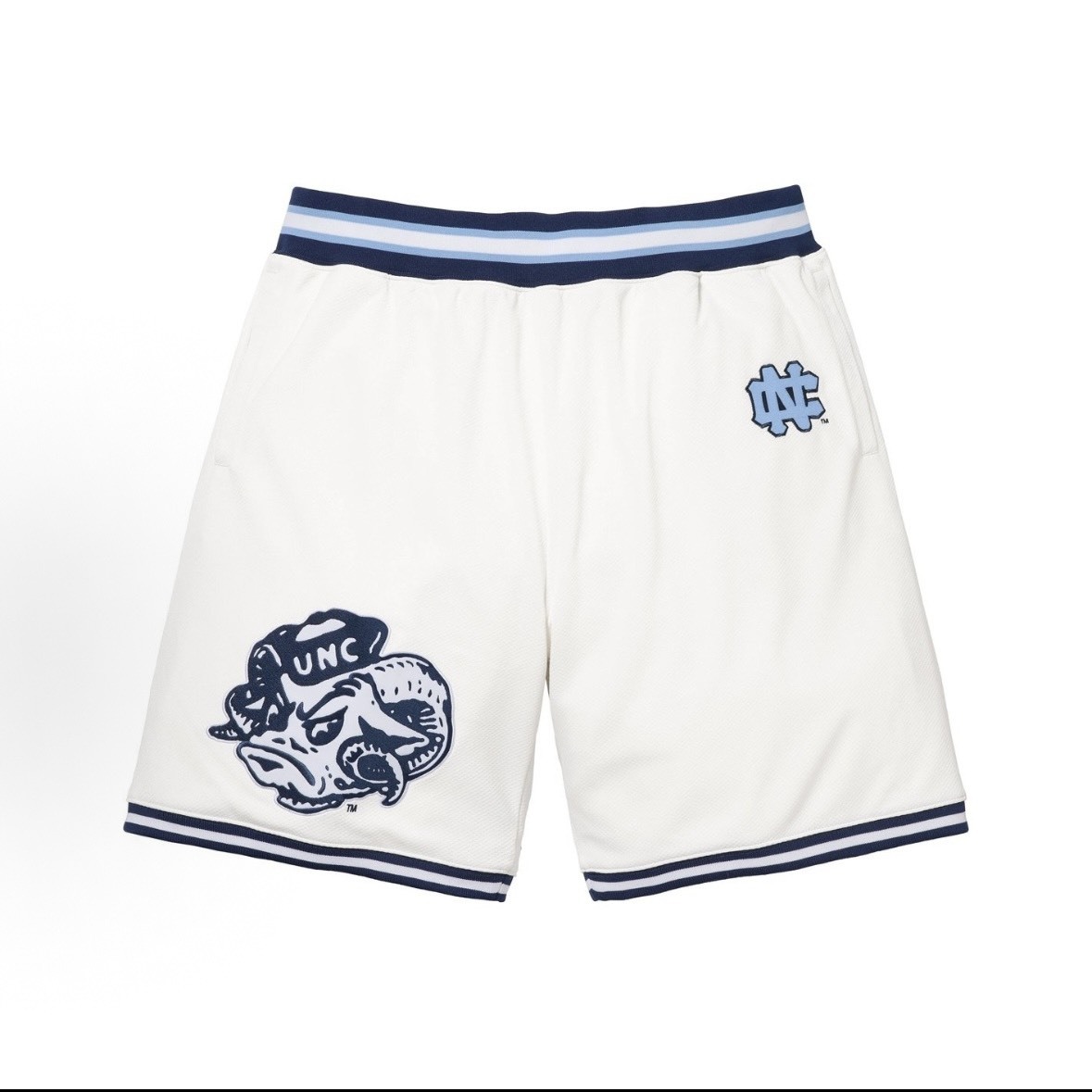【Focus Store】現貨秒發 Mitchell & Ness x Supreme FW24 NCAA Basketball Short "White" 籃球短褲 白色