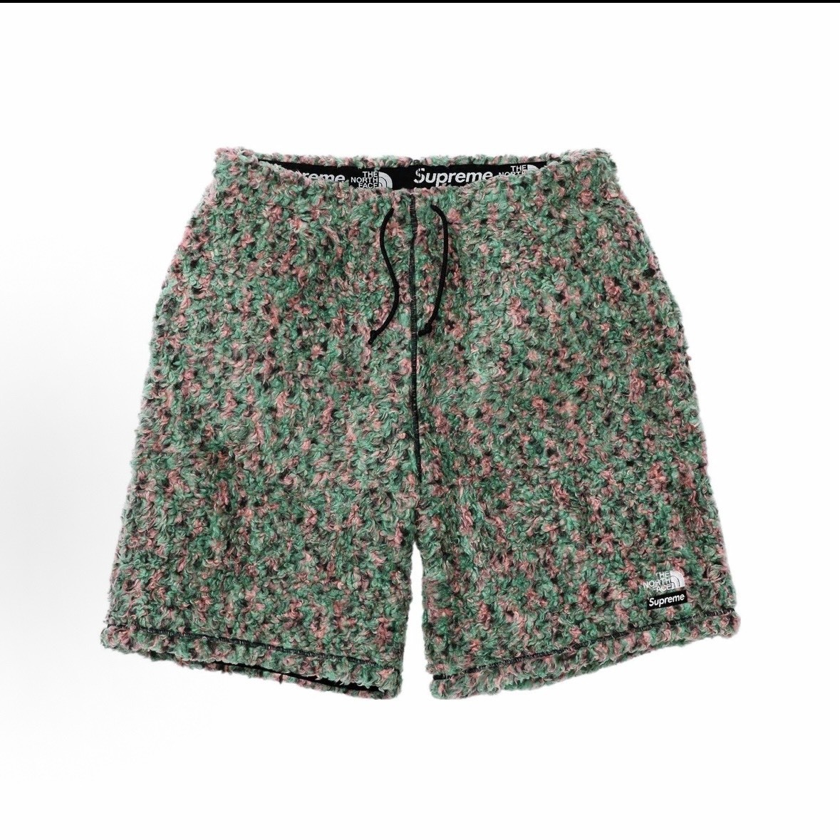 【Focus Store】現貨秒發 The North Face x Supreme SS23 High pile Fleece Short "Green" 搖粒絨短褲 綠色