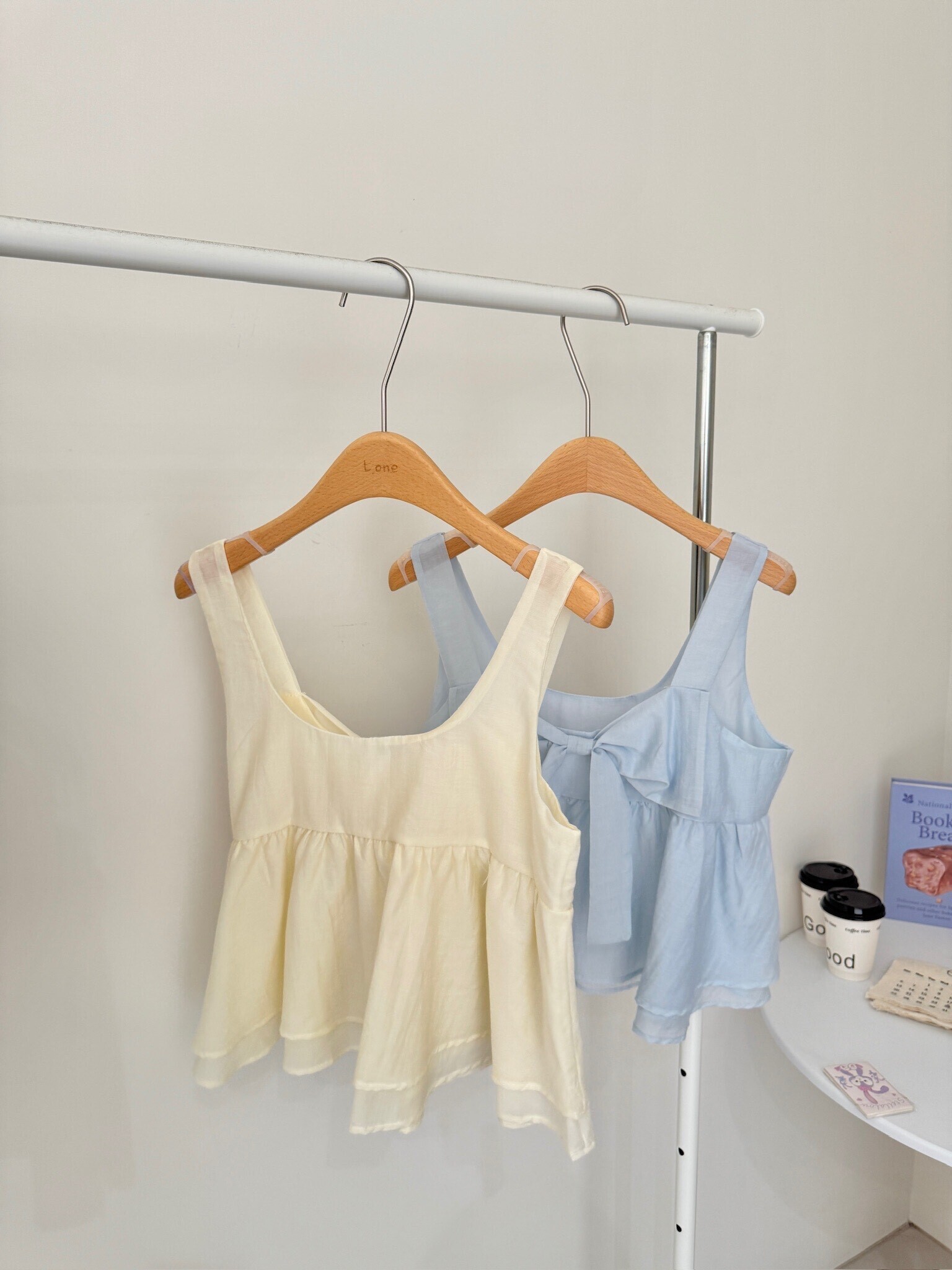 蝴蝶結雪紡背心