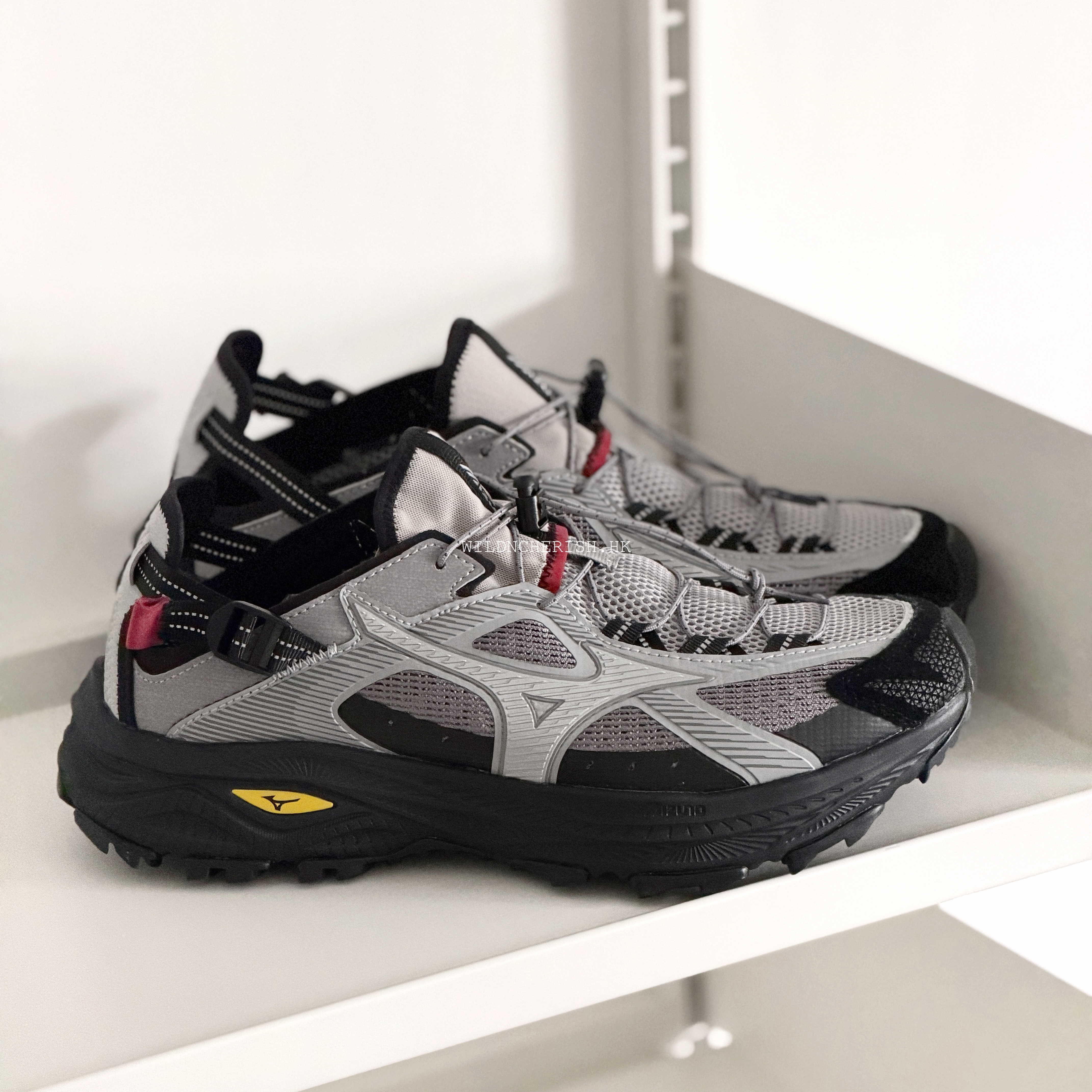 現貨 | Mizuno Racer Trail SE V2 灰黑紅色 越野涼鞋