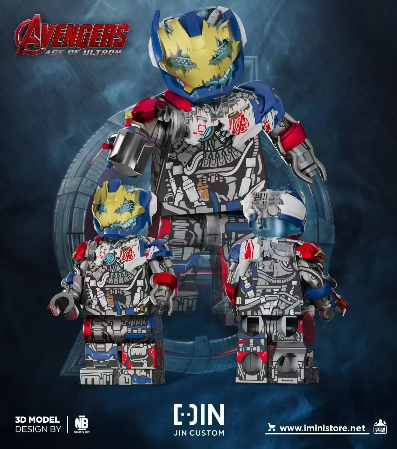 [Jin Custom][Preorder] Ultron MK1 [PADprinted]