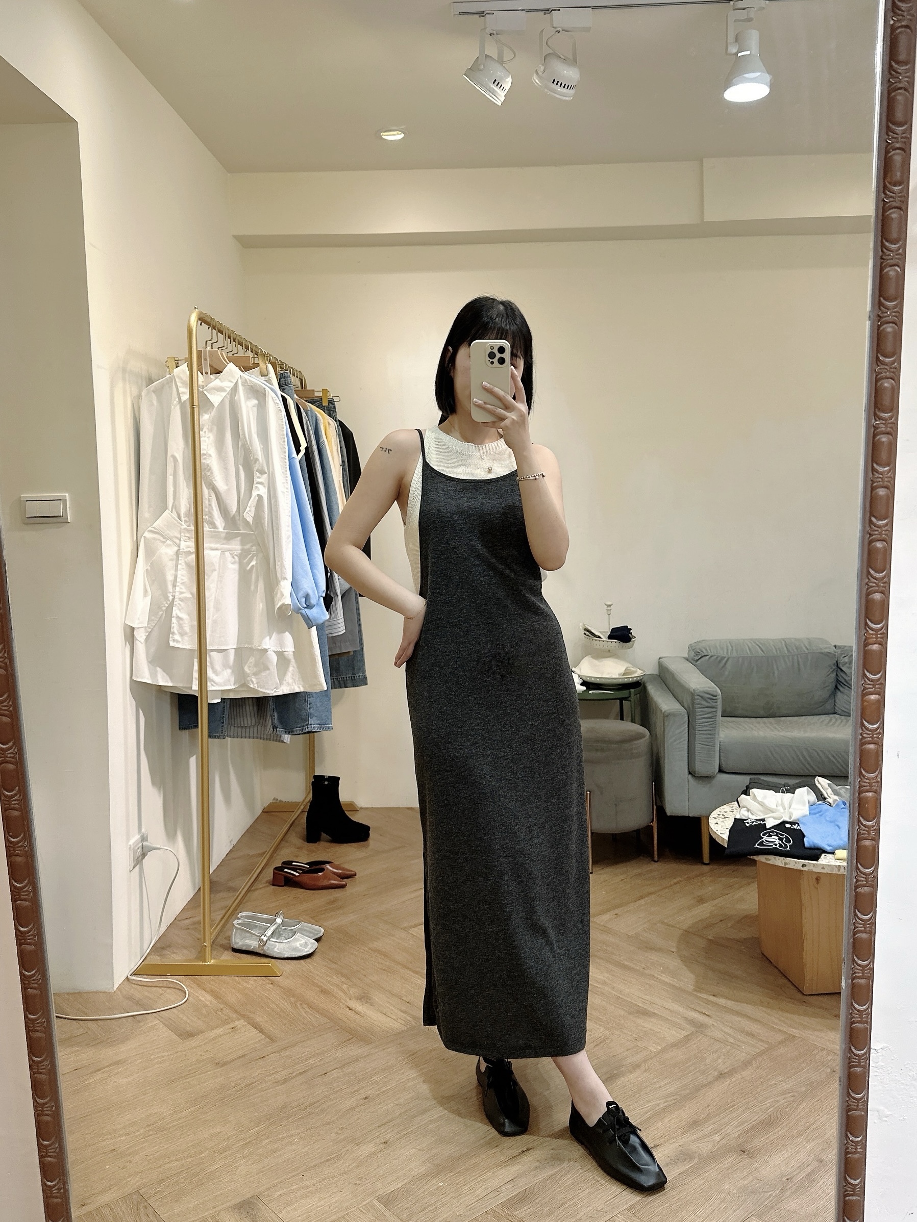 棉質吊帶背心洋裝