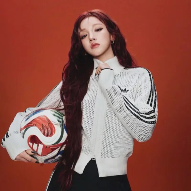 【代購】adidas Originals KNITTED FW25  修身高領拉鏈針織上衣｜舒適親膚｜女款