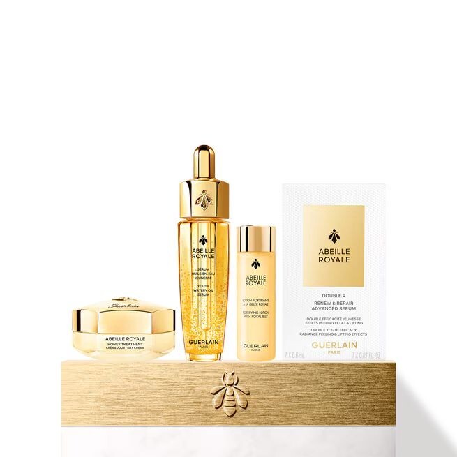 1ME1231-159 [GUERLAIN] 抗老修復探索套裝 (蜂皇水15ml+復原蜜15ml+雙管精華0.6mlx7+蜜護日霜15ml) (BR)