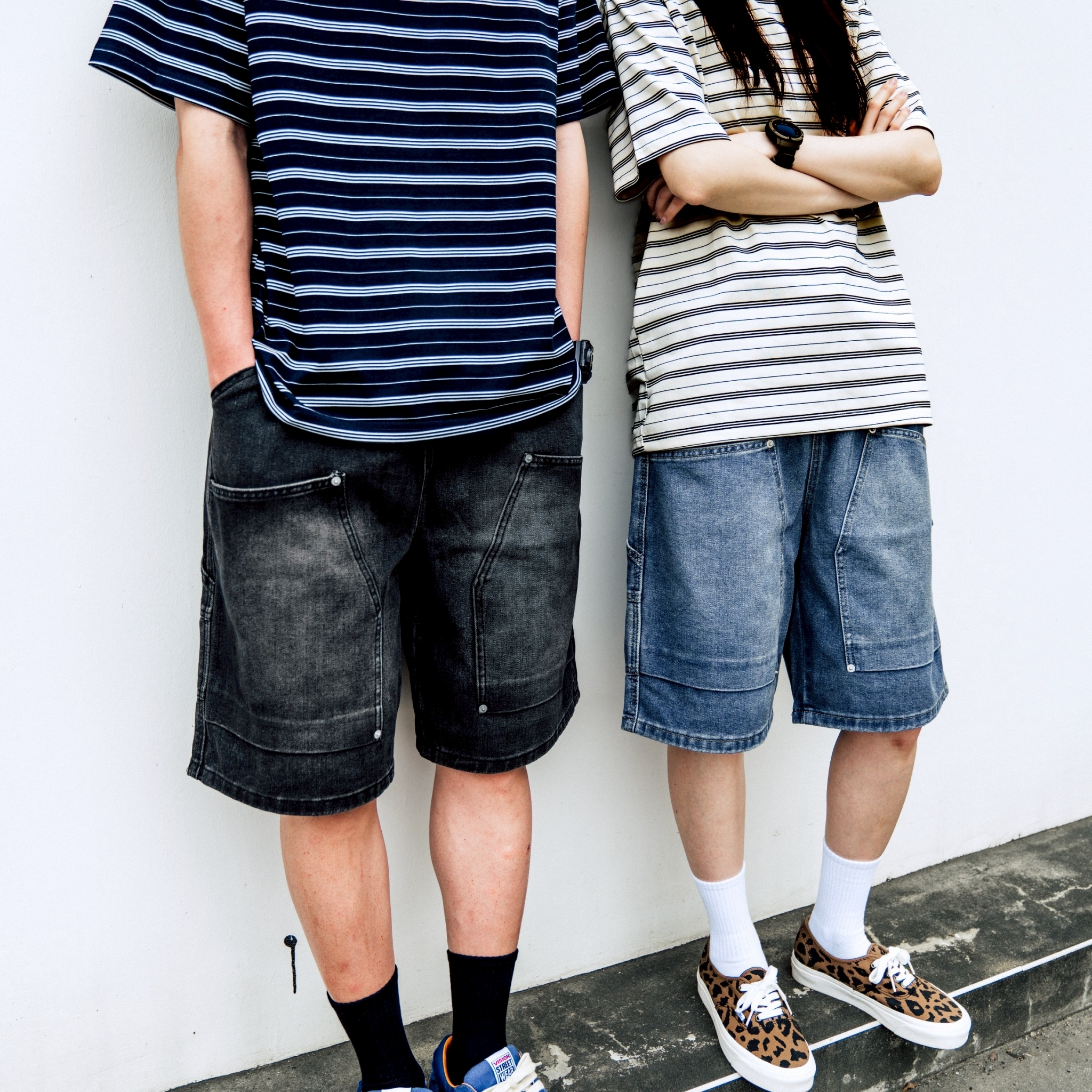 SBG 伐木畫家牛仔短褲  V0019