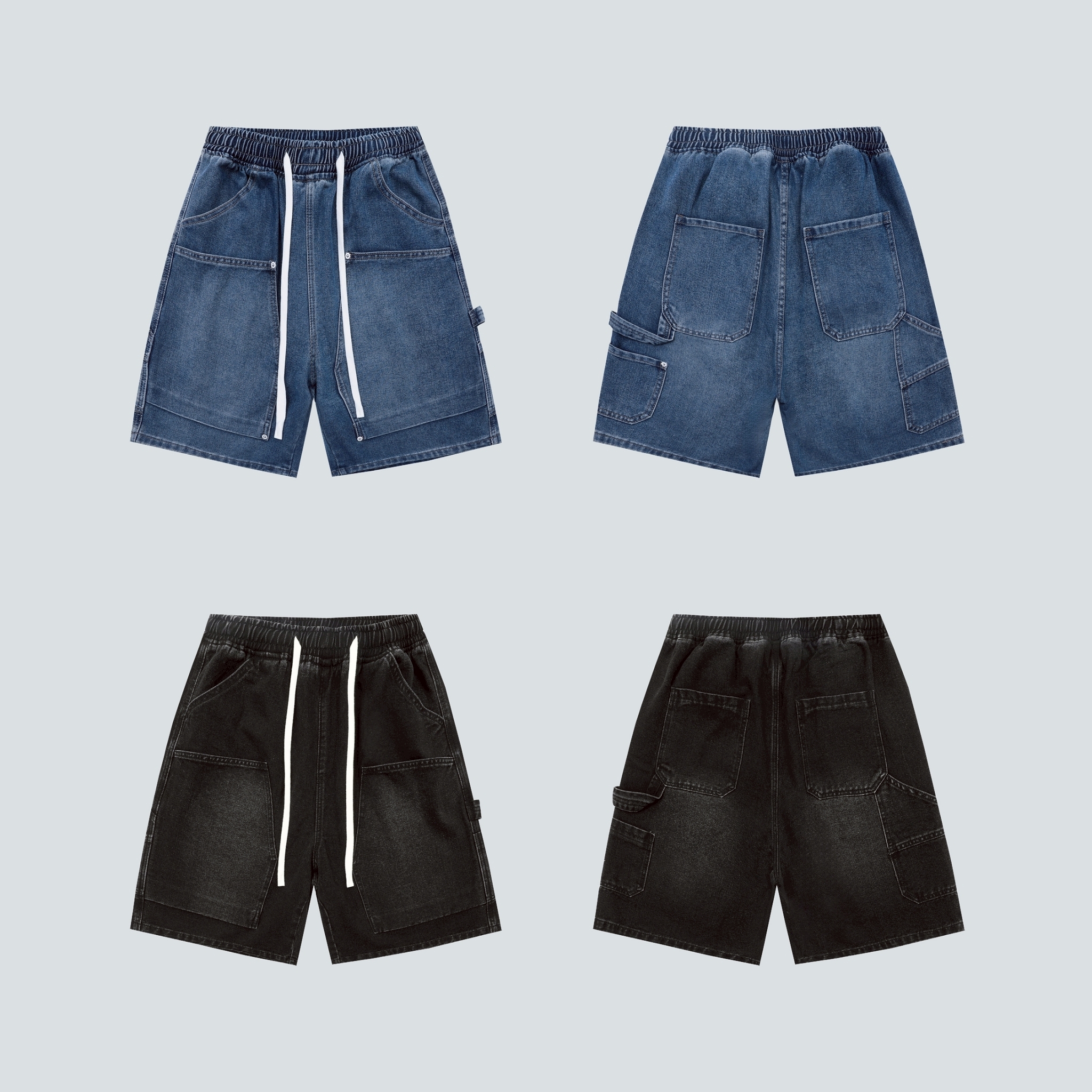 SBG 伐木畫家牛仔短褲  V0019