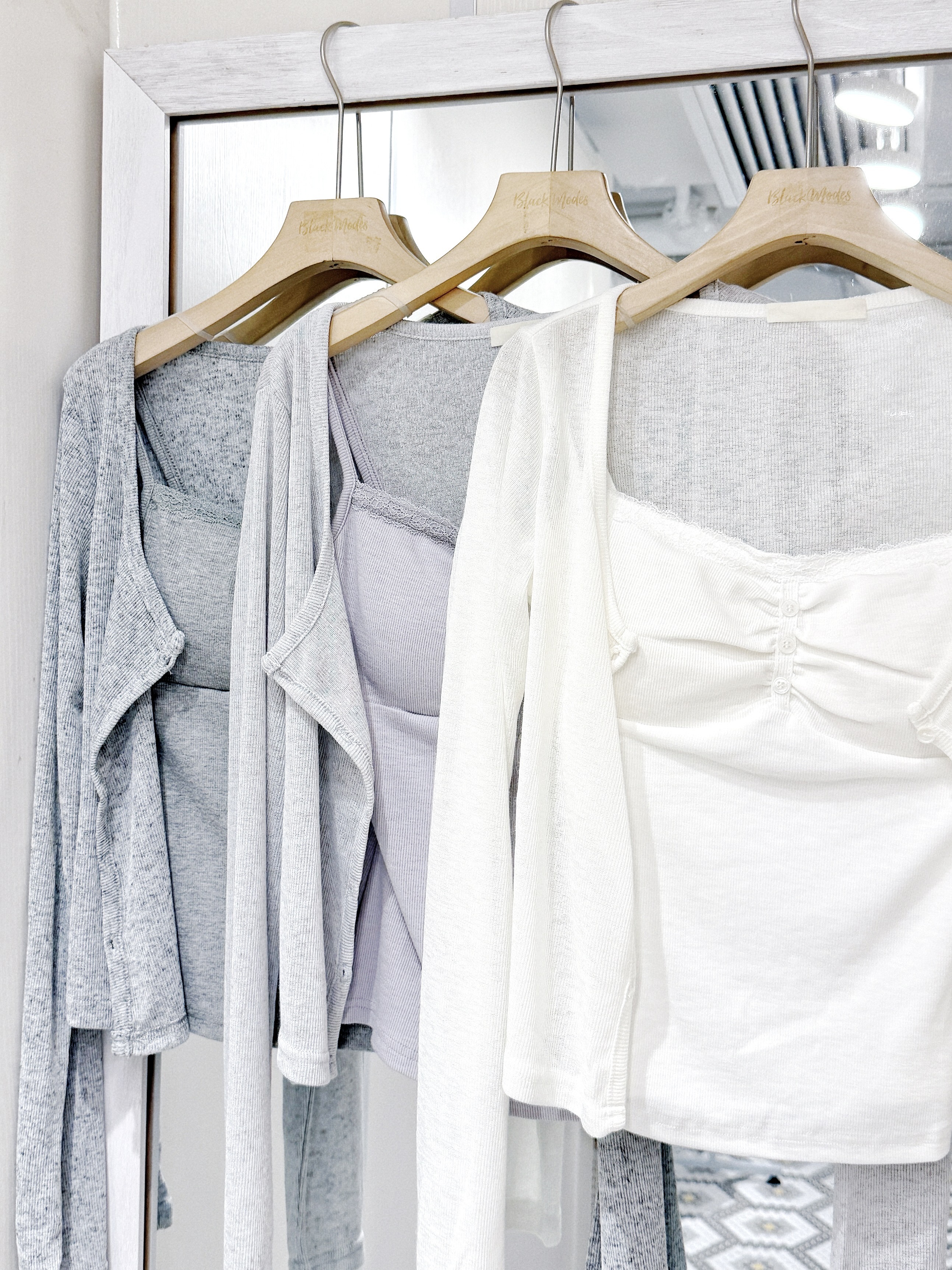 S0240｜初春必入薄薄長袖外套連背心 SET ˖ ִֶָ ⋆🌷͙⋆ ִ